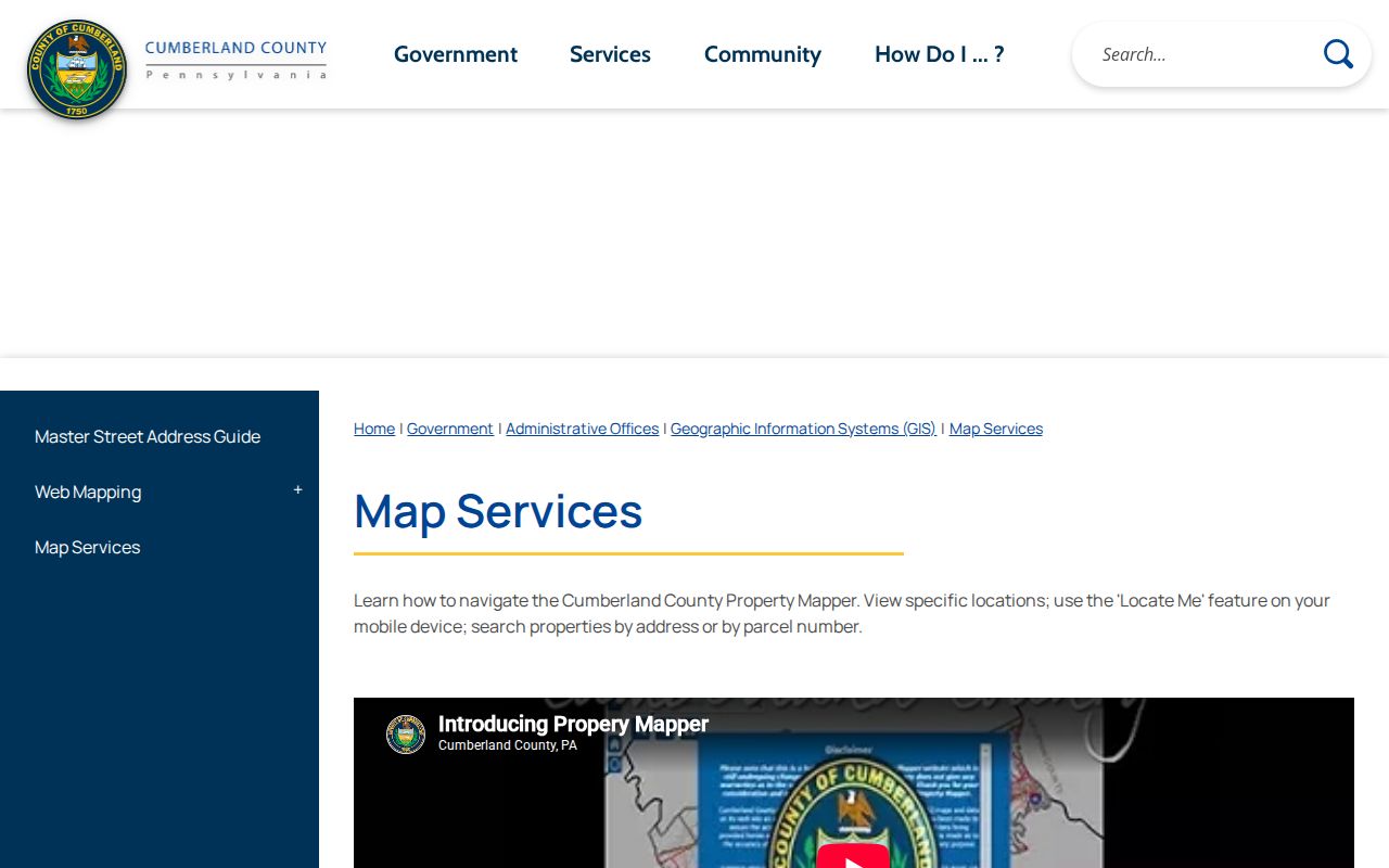 Hampden Township neighbors Property Mapper guide